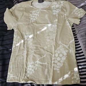 Graphic Tee with Grape Design